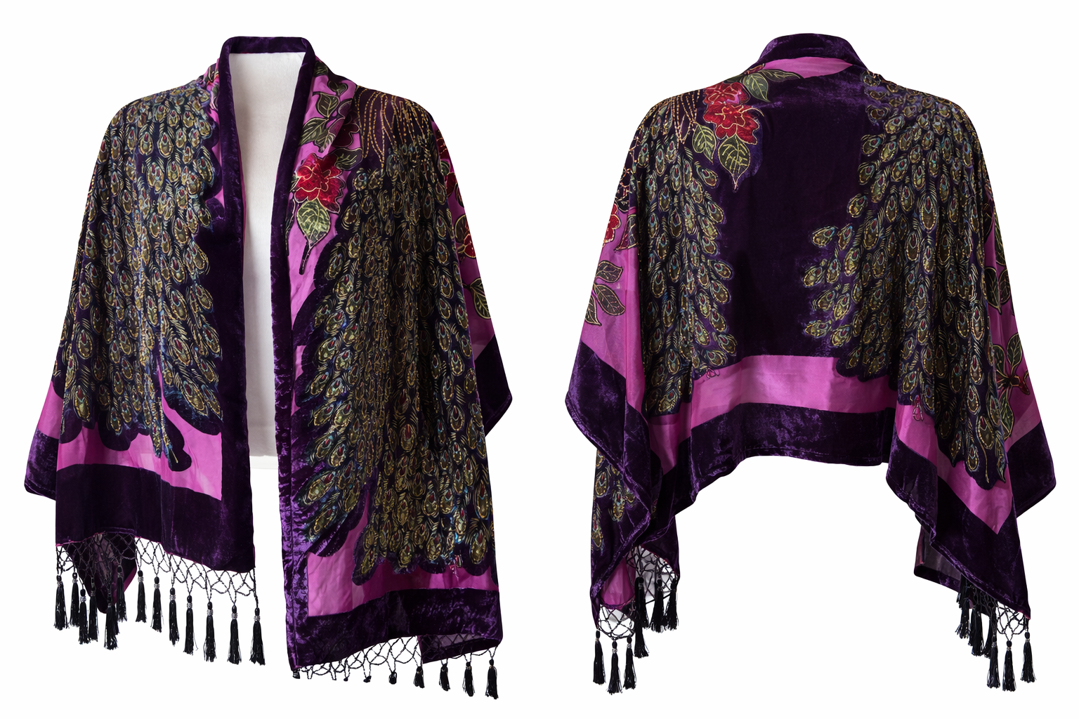 Celestial Peacock Shawl