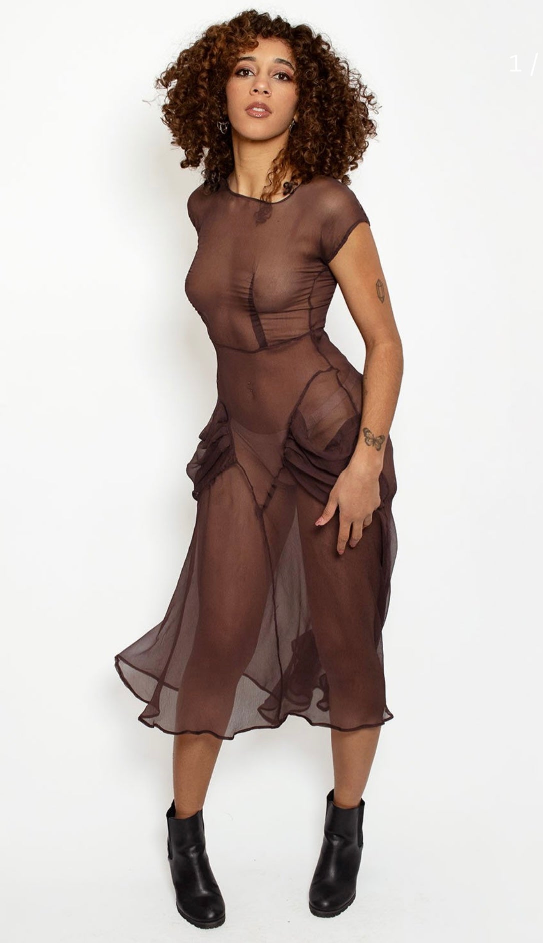 Cocoa Brown Babushka Dress