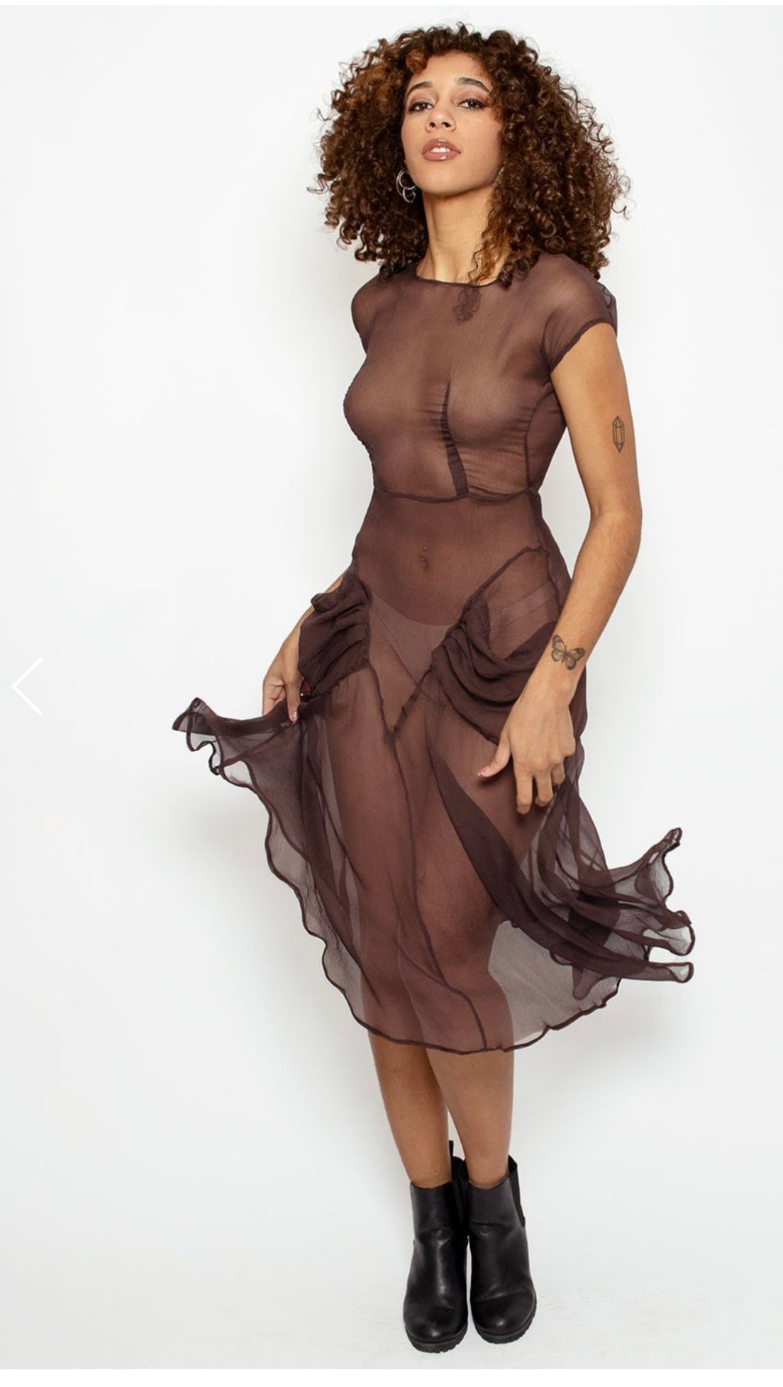 Cocoa Brown Babushka Dress