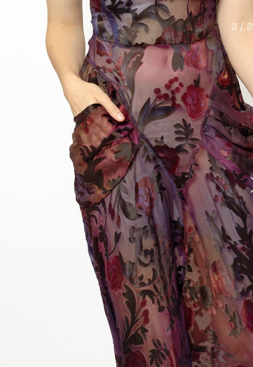 Dark Rose Babushka Dress
