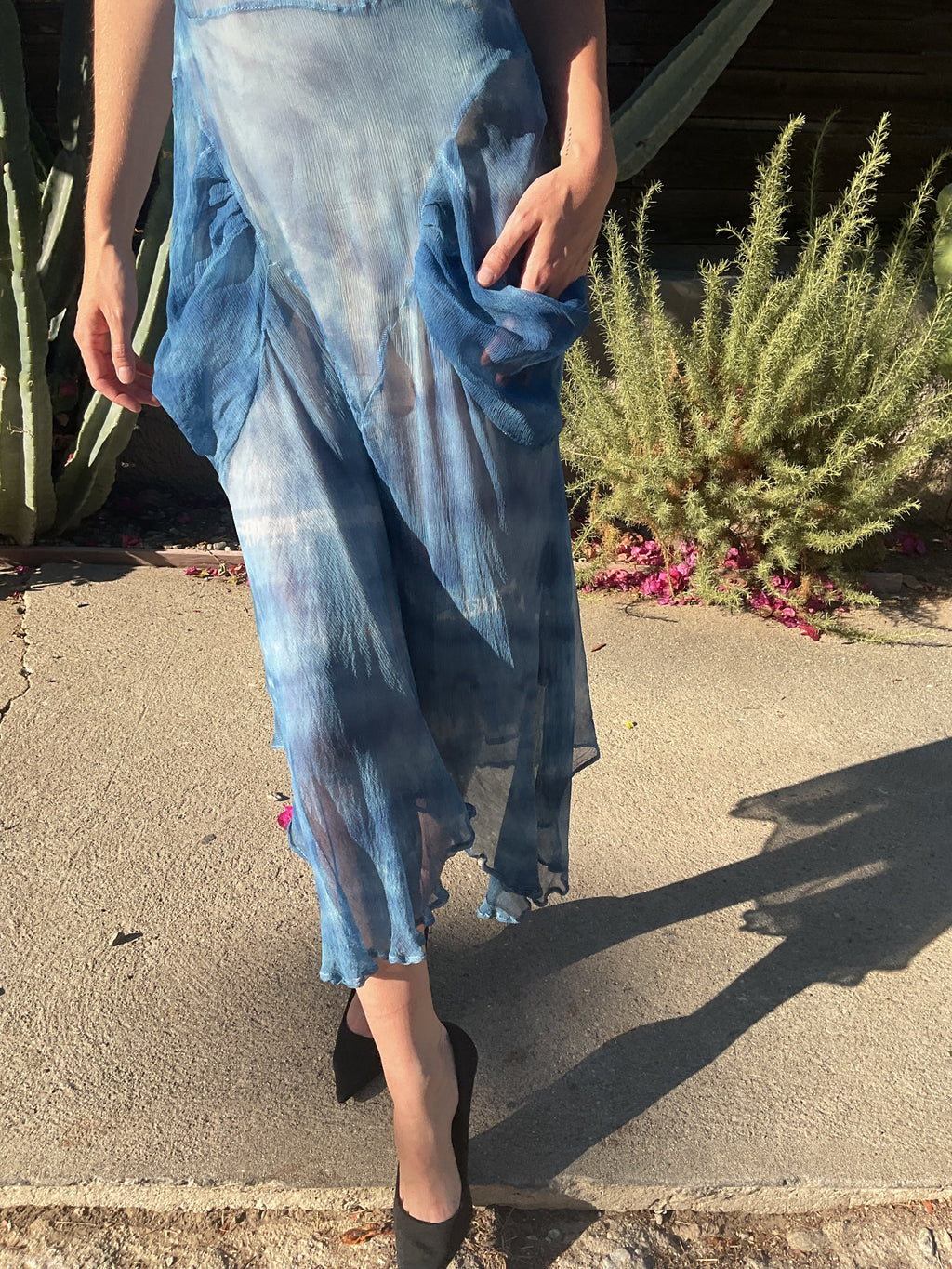Deep Oceanic Babushka Dress